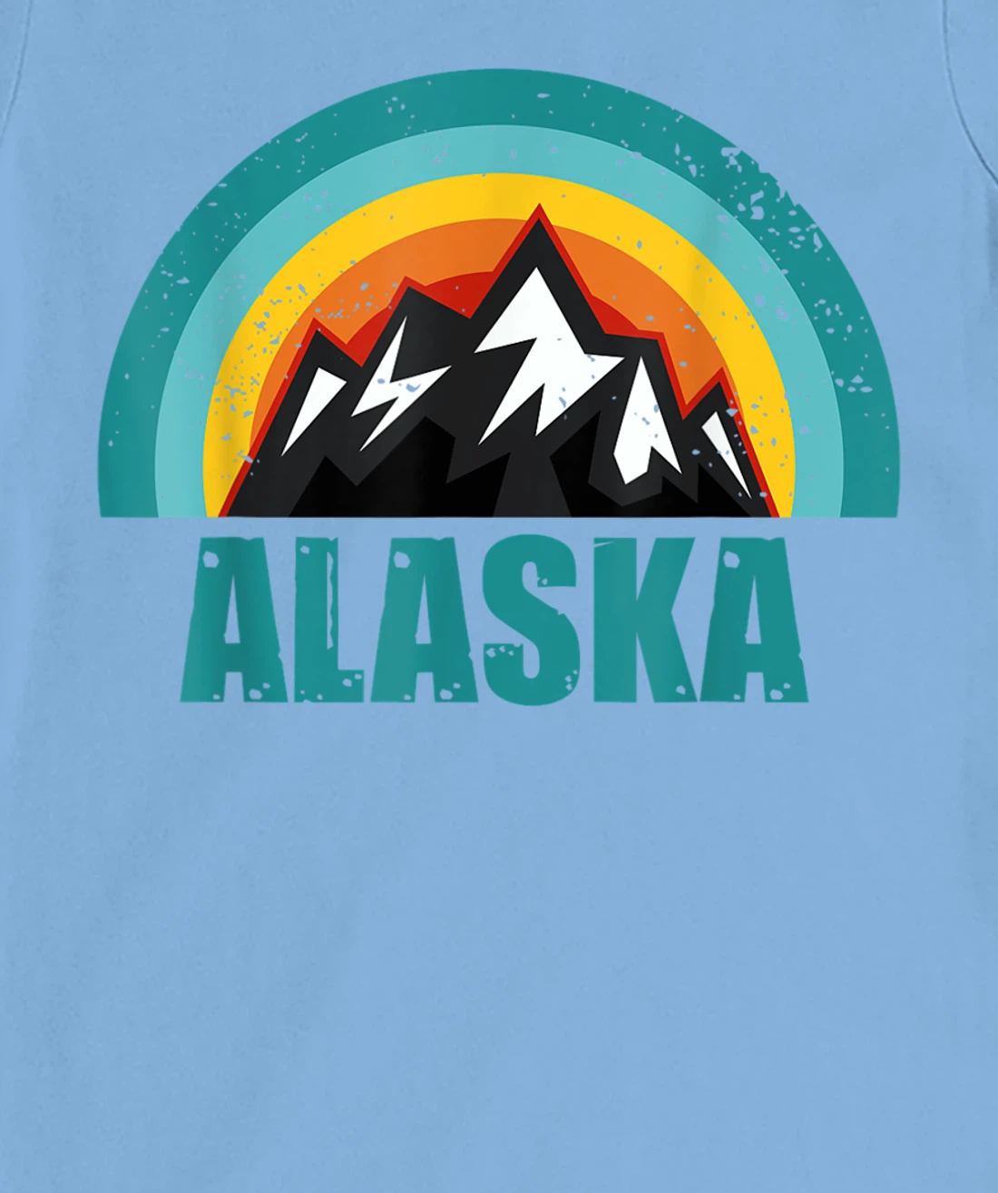 Womens Alaska Retro Sunset Gifts American States T-Shirt, Kid T-Shirt and Women T-Shirt