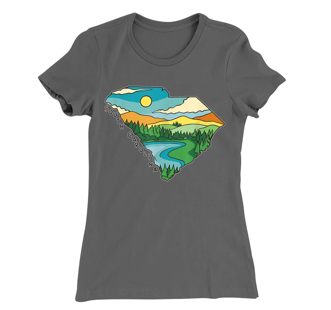 South Carolina Outdoors Retro Nature Lover Graphic T-Shirt, Kid T-Shirt and Women T-Shirt