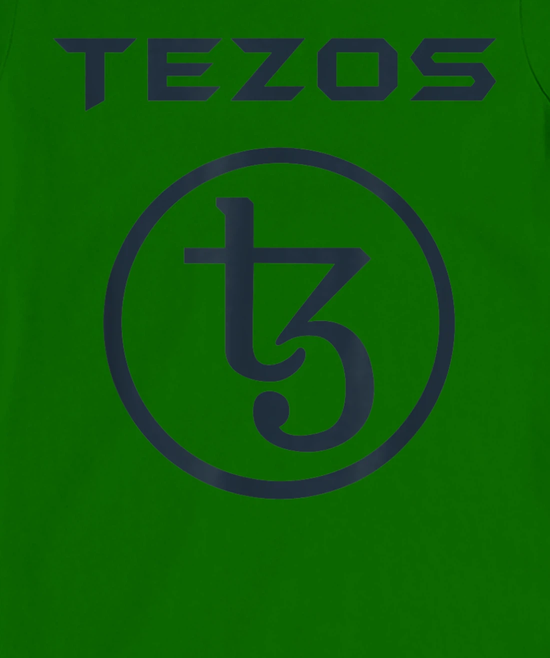 TEZOS XTZ Crypto Token Blockchain HODL distressed Dark logo T-Shirt, Women T-Shirt