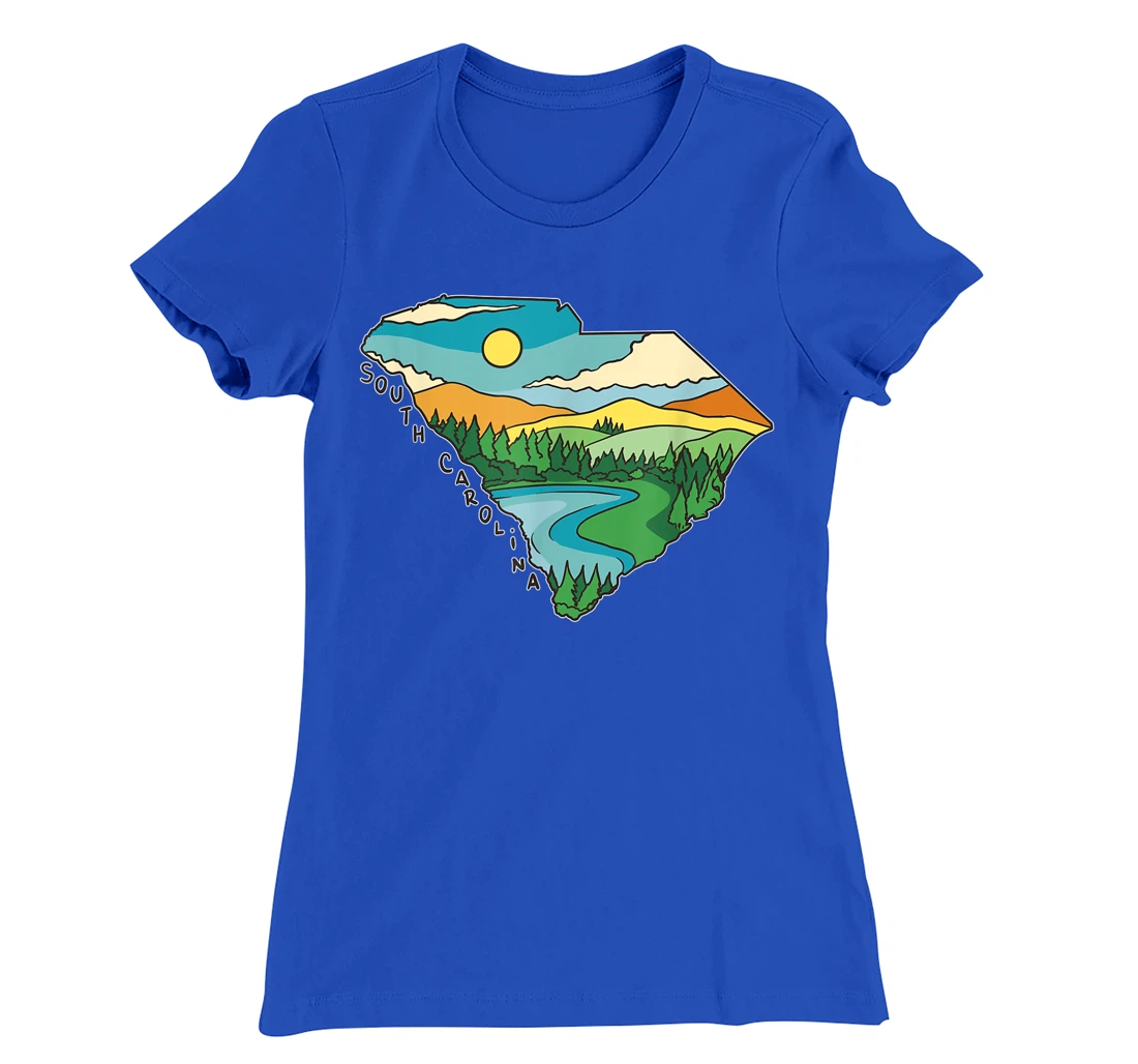 South Carolina Outdoors Retro Nature Lover Graphic T-Shirt, Kid T-Shirt and Women T-Shirt