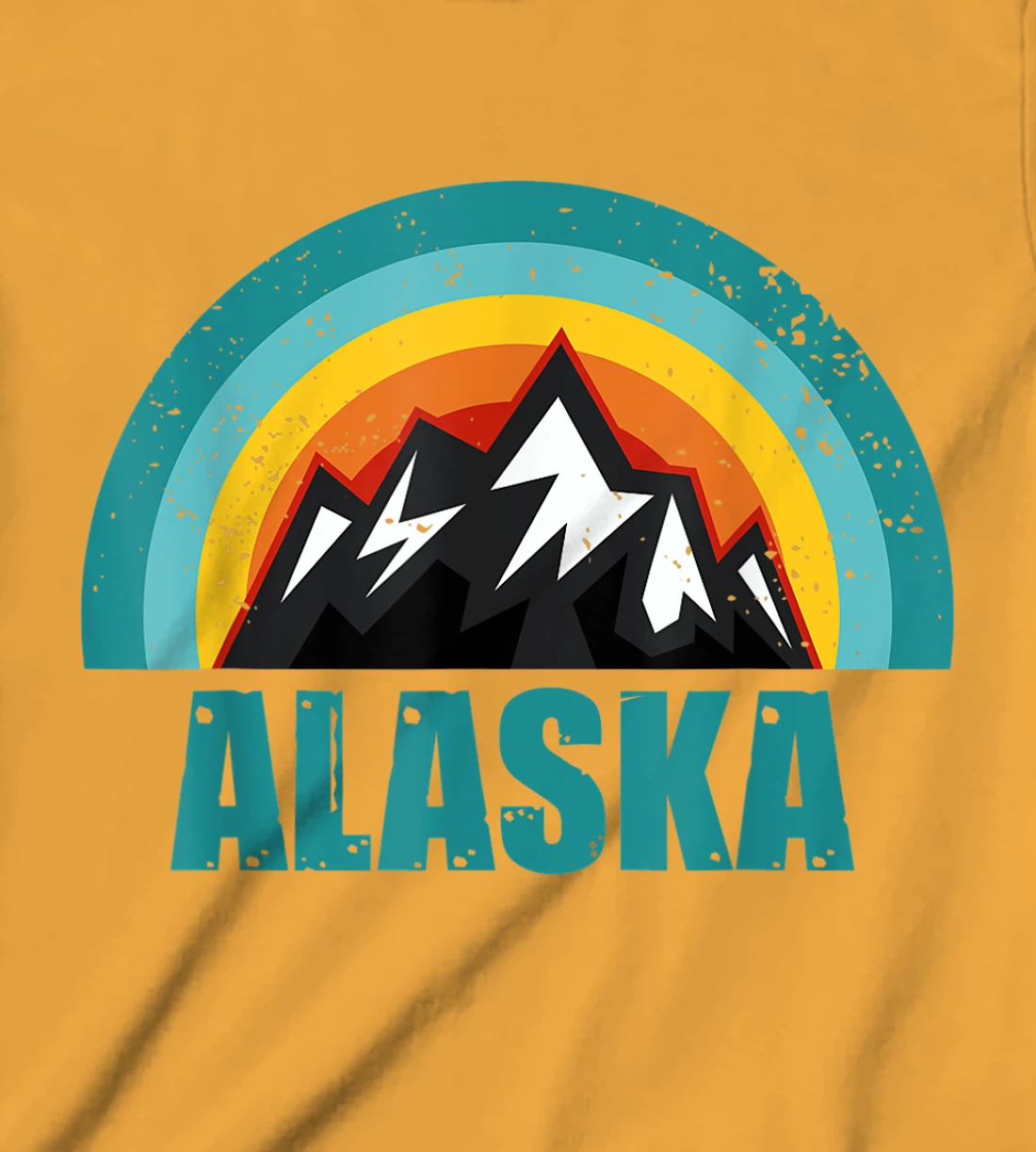 Womens Alaska Retro Sunset Gifts American States T-Shirt, Kid T-Shirt and Women T-Shirt