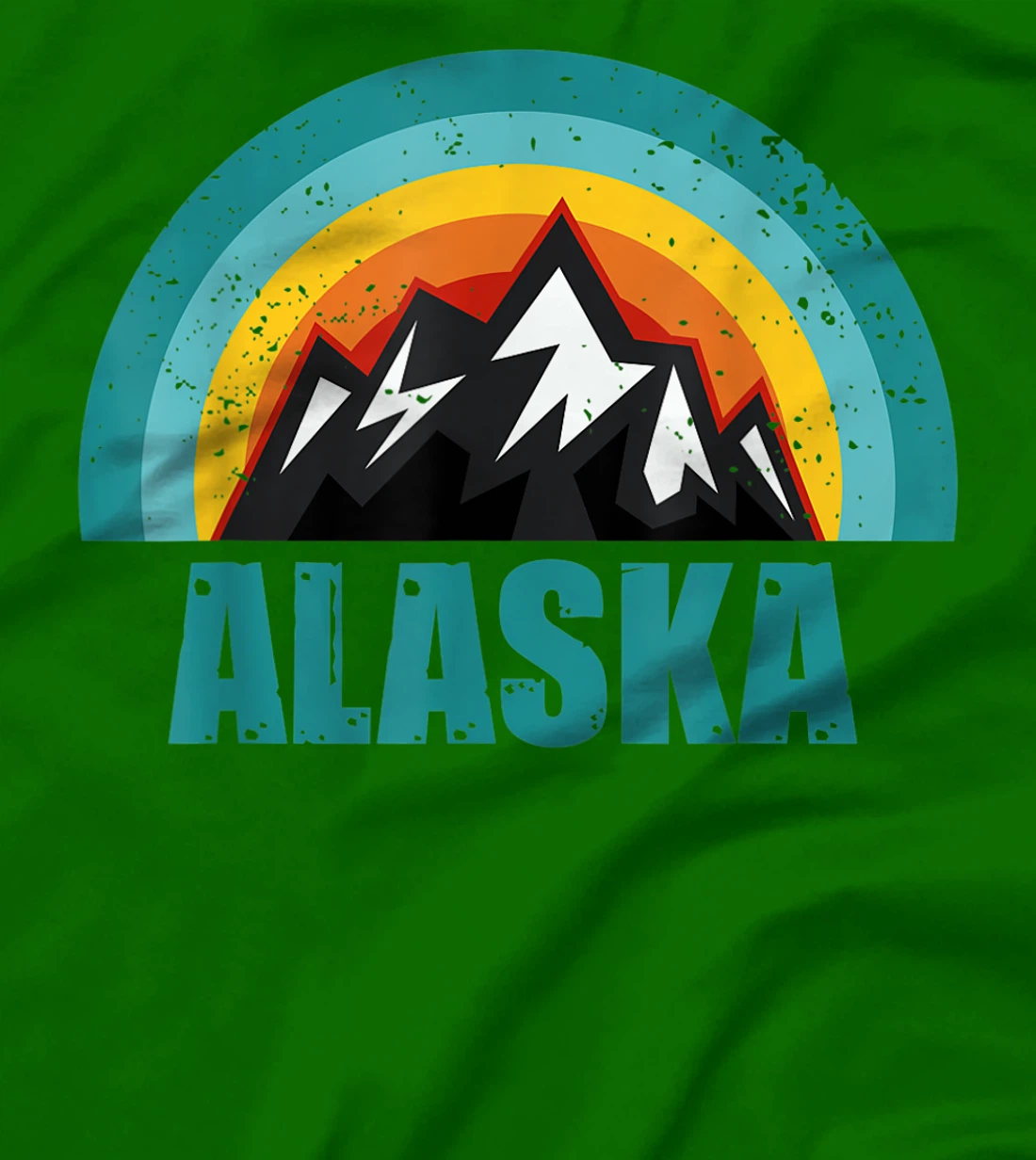 Womens Alaska Retro Sunset Gifts American States T-Shirt, Kid T-Shirt and Women T-Shirt