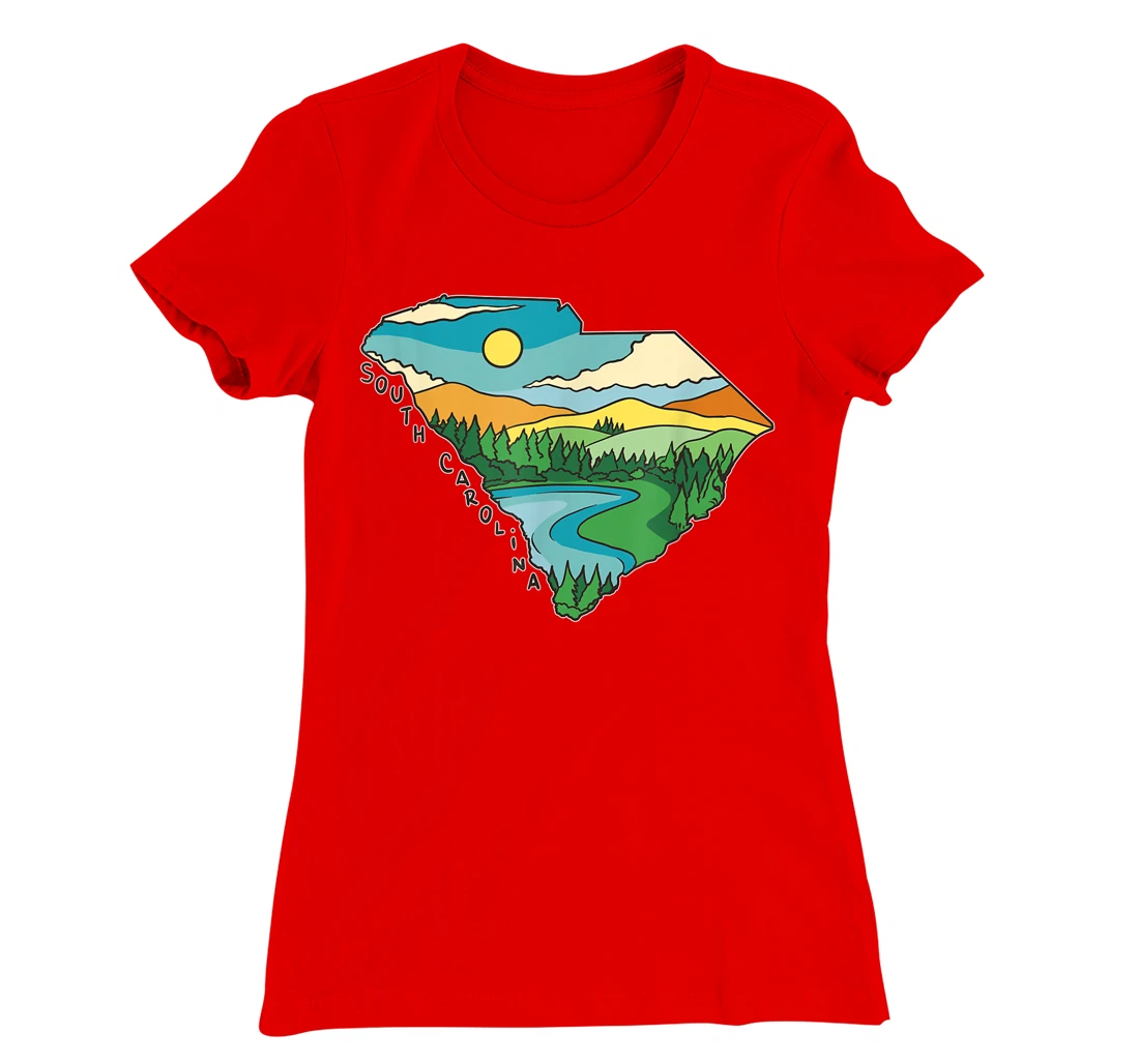 South Carolina Outdoors Retro Nature Lover Graphic T-Shirt, Kid T-Shirt and Women T-Shirt