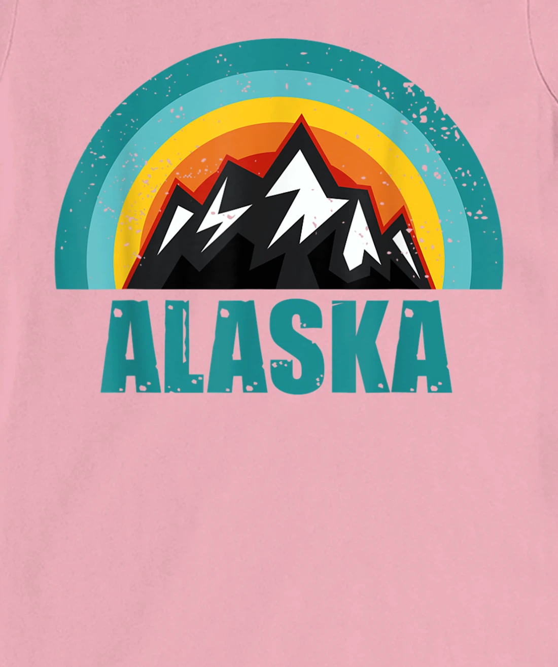 Womens Alaska Retro Sunset Gifts American States T-Shirt, Kid T-Shirt and Women T-Shirt