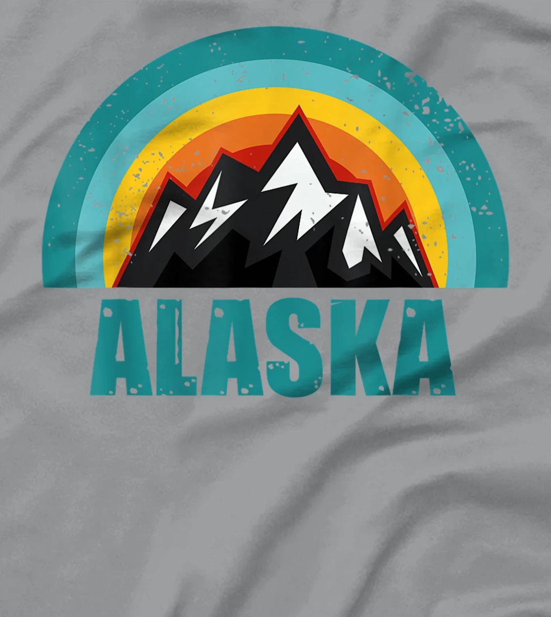 Womens Alaska Retro Sunset Gifts American States T-Shirt, Kid T-Shirt and Women T-Shirt