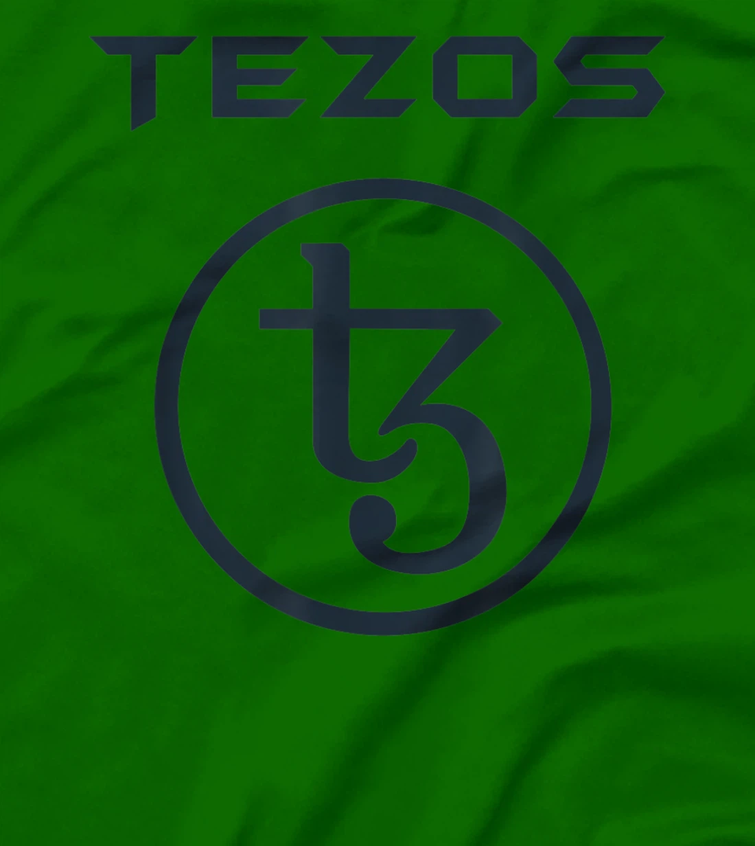 TEZOS XTZ Crypto Token Blockchain HODL distressed Dark logo T-Shirt, Women T-Shirt