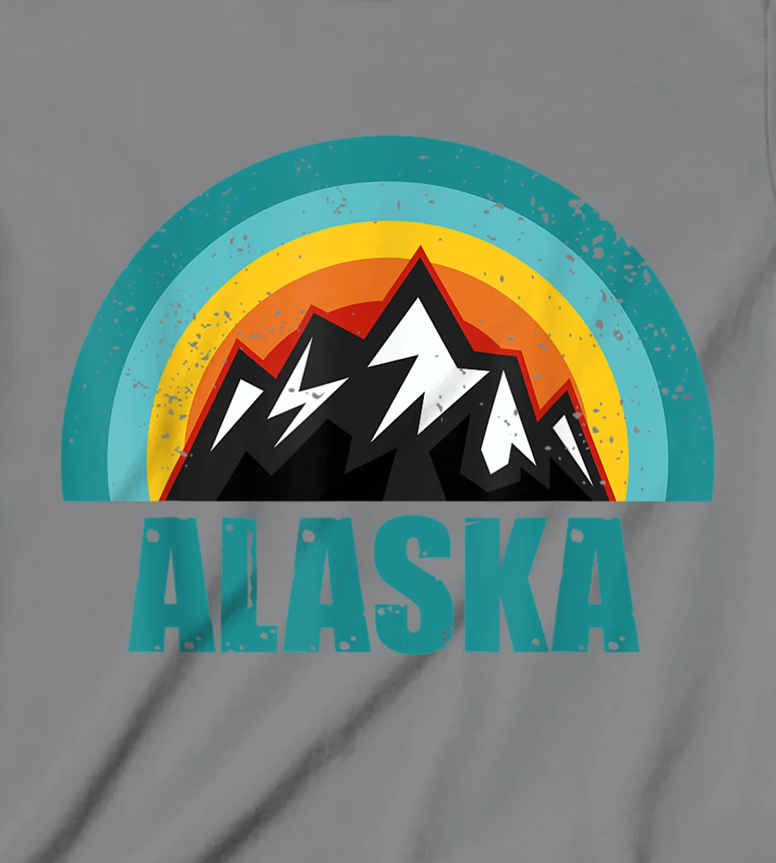Womens Alaska Retro Sunset Gifts American States T-Shirt, Kid T-Shirt and Women T-Shirt