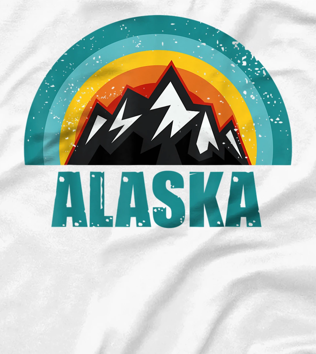 Womens Alaska Retro Sunset Gifts American States T-Shirt, Kid T-Shirt and Women T-Shirt