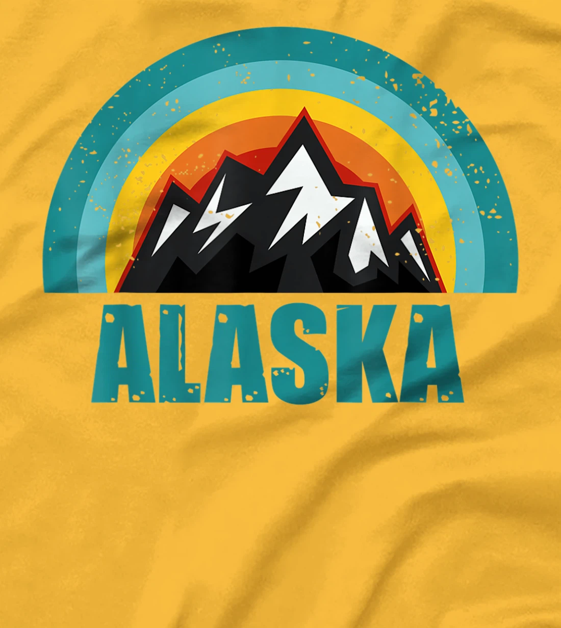 Womens Alaska Retro Sunset Gifts American States T-Shirt, Kid T-Shirt and Women T-Shirt