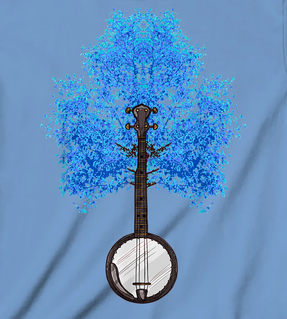 Bluegrass Banjo Music Bluegrass Banjo Tree My Grass Is Blue T-Shirt, Kid T-Shirt and Women T-Shirt