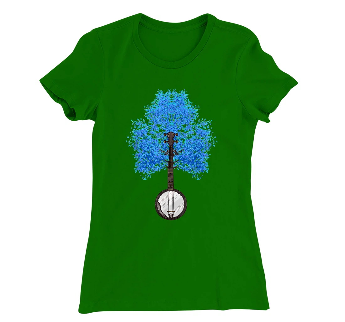 Bluegrass Banjo Music Bluegrass Banjo Tree My Grass Is Blue T-Shirt, Kid T-Shirt and Women T-Shirt