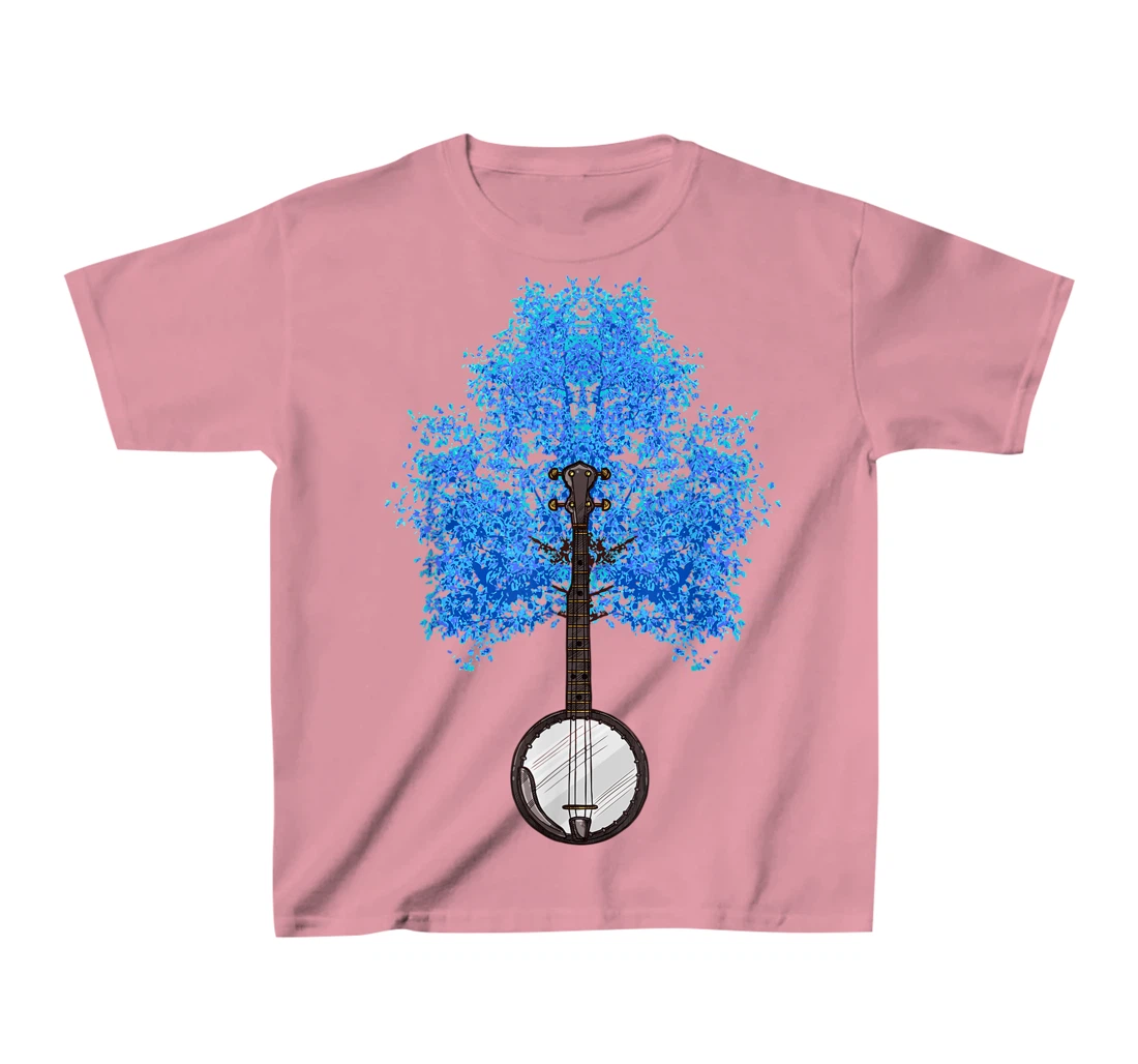 Bluegrass Banjo Music Bluegrass Banjo Tree My Grass Is Blue T-Shirt, Kid T-Shirt and Women T-Shirt