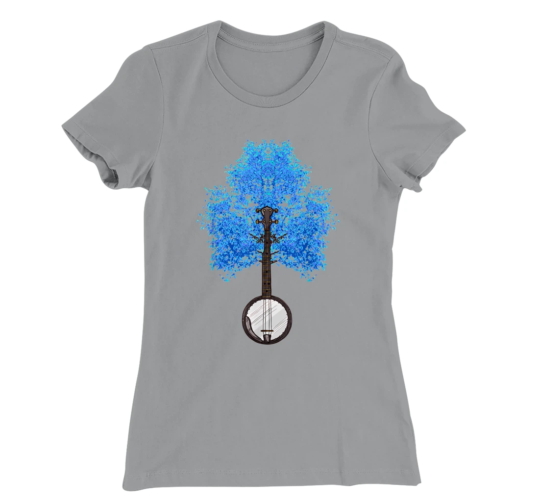 Bluegrass Banjo Music Bluegrass Banjo Tree My Grass Is Blue T-Shirt, Kid T-Shirt and Women T-Shirt