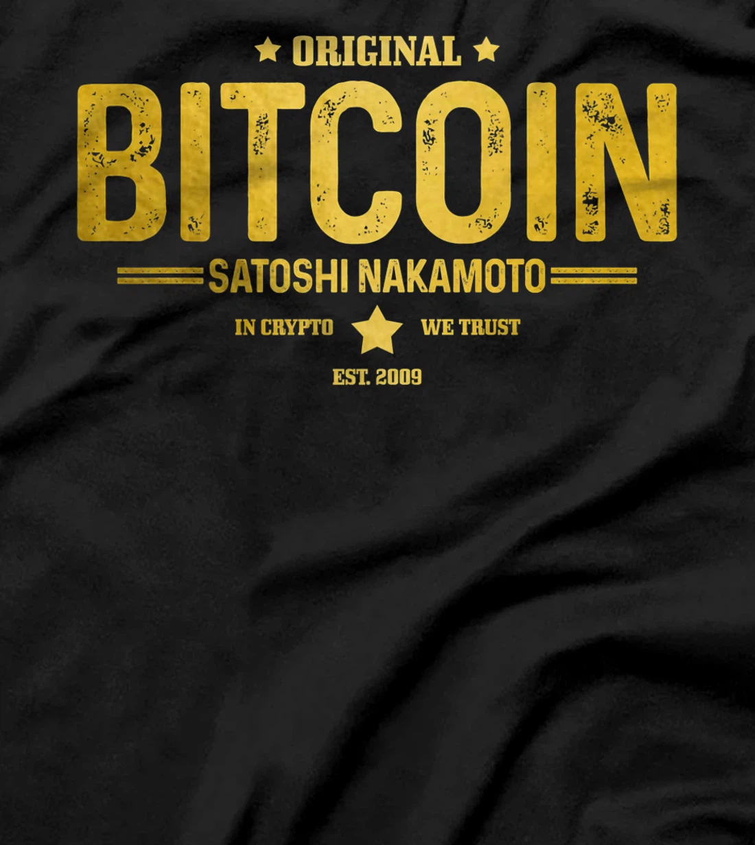 Bitcoin Est. 2009 HODL Crypto Currency BTC Trader Investor T-Shirt