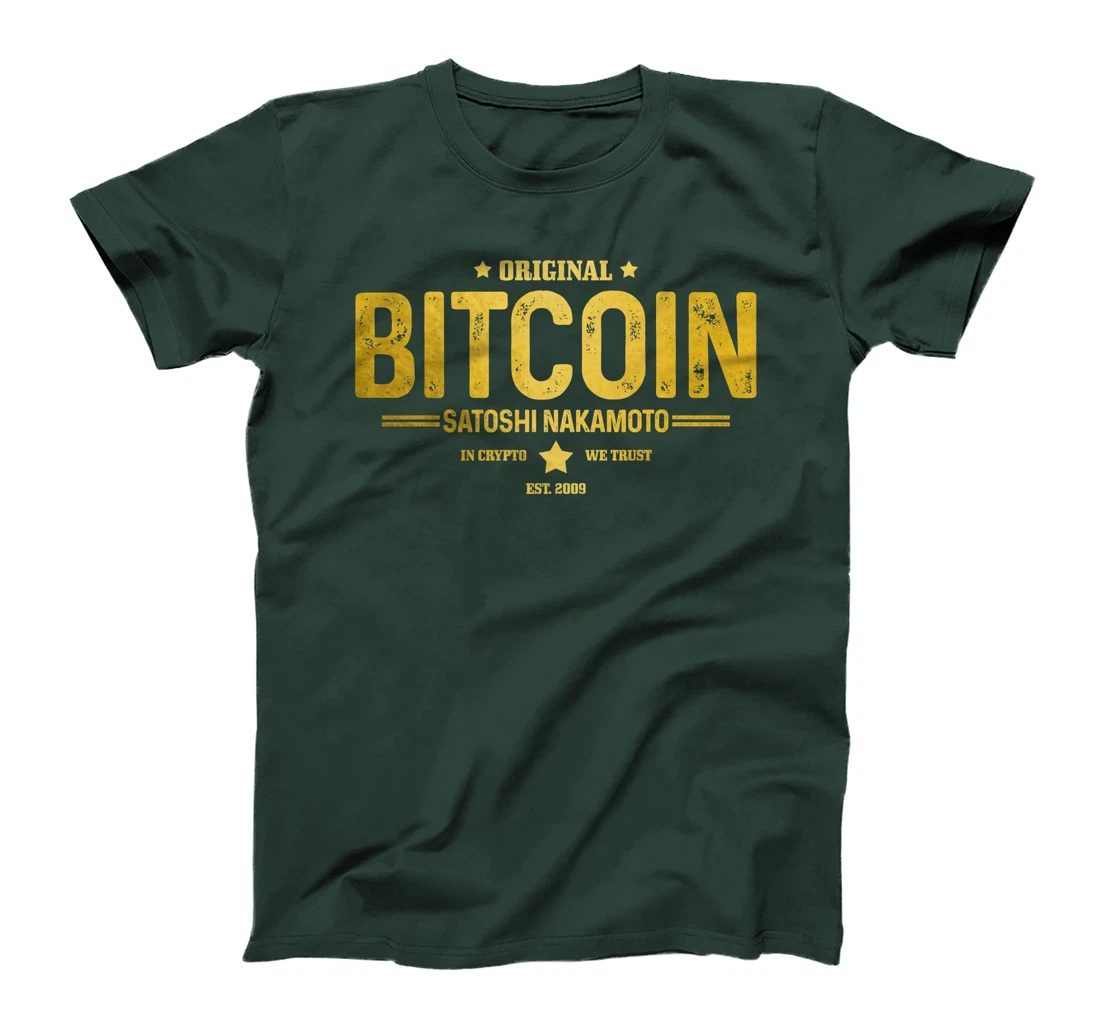 Bitcoin Est. 2009 HODL Crypto Currency BTC Trader Investor T-Shirt