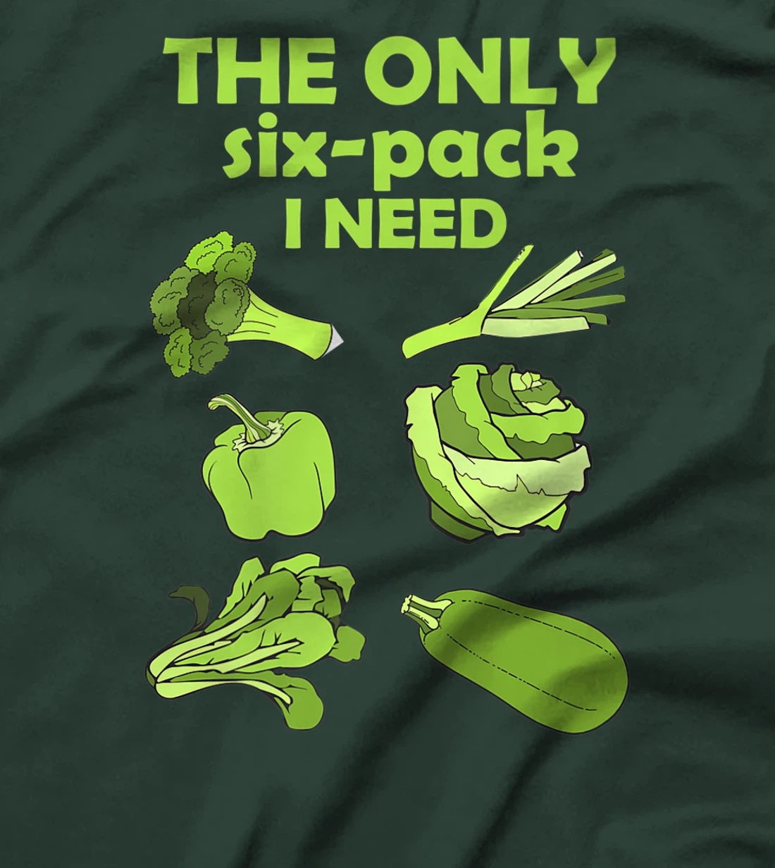 The Only Six Pack I Need Funny Vegan Vegetarian Lovers T-Shirt, Women T-Shirt