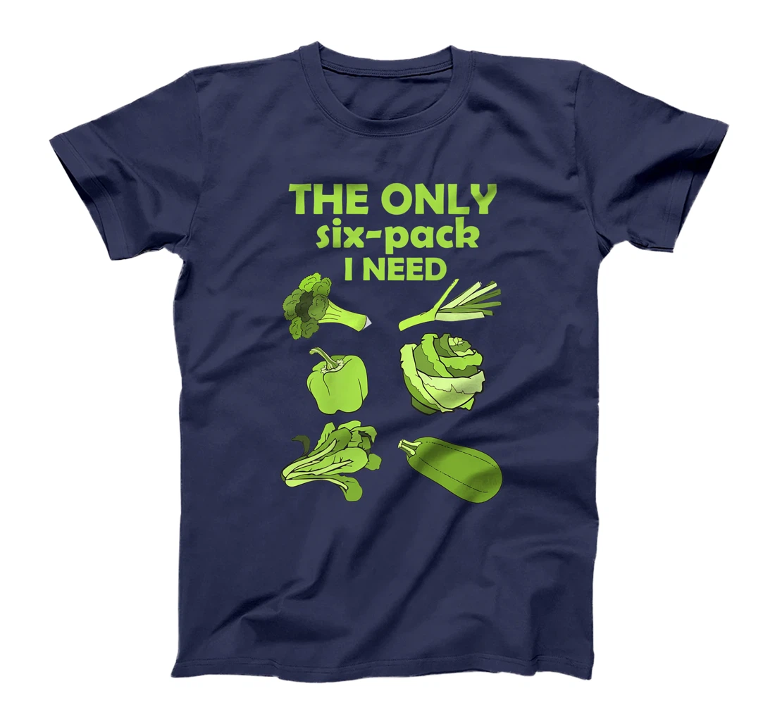 The Only Six Pack I Need Funny Vegan Vegetarian Lovers T-Shirt, Women T-Shirt
