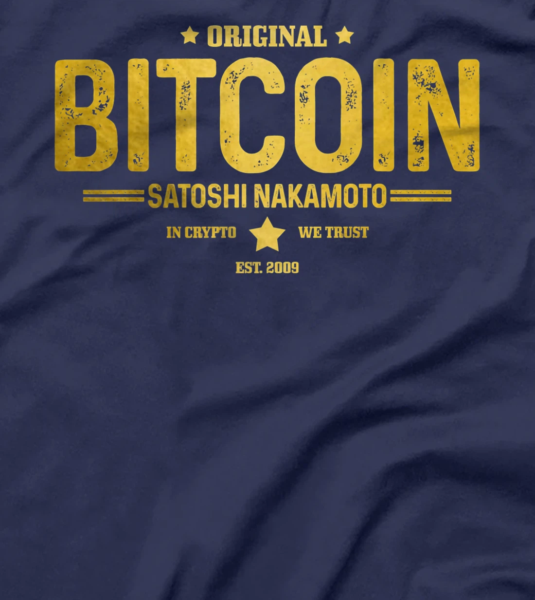 Bitcoin Est. 2009 HODL Crypto Currency BTC Trader Investor T-Shirt