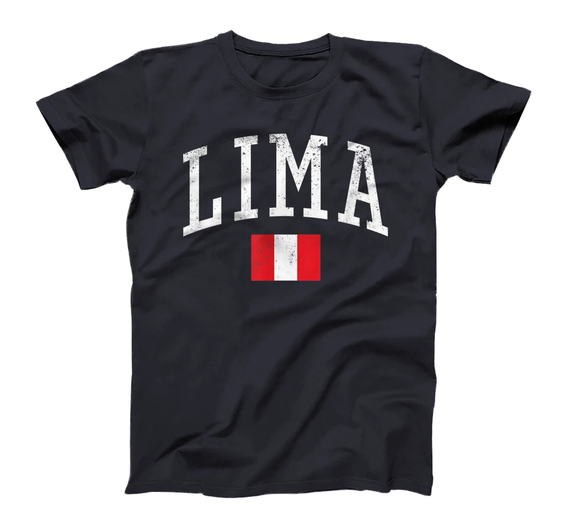 Vintage Lima Peru Country Flag Souvenir Vacation T-Shirt, Kid T-Shirt and Women T-Shirt