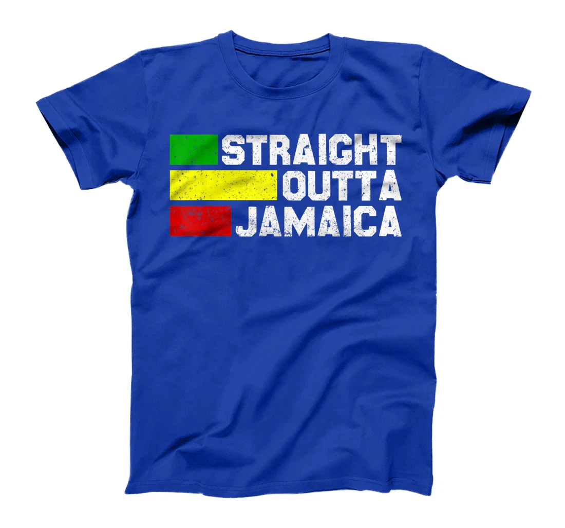 Straight Outta Jamaica Jamaican Vacation Reggae Jamaica Flag T-Shirt, Women T-Shirt