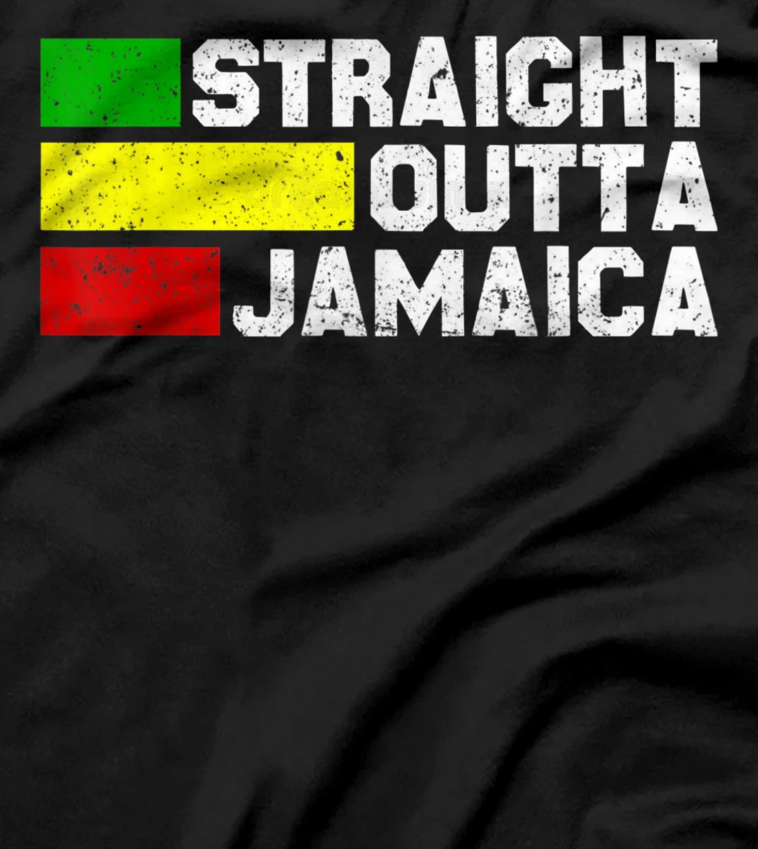Straight Outta Jamaica Jamaican Vacation Reggae Jamaica Flag T-Shirt, Women T-Shirt