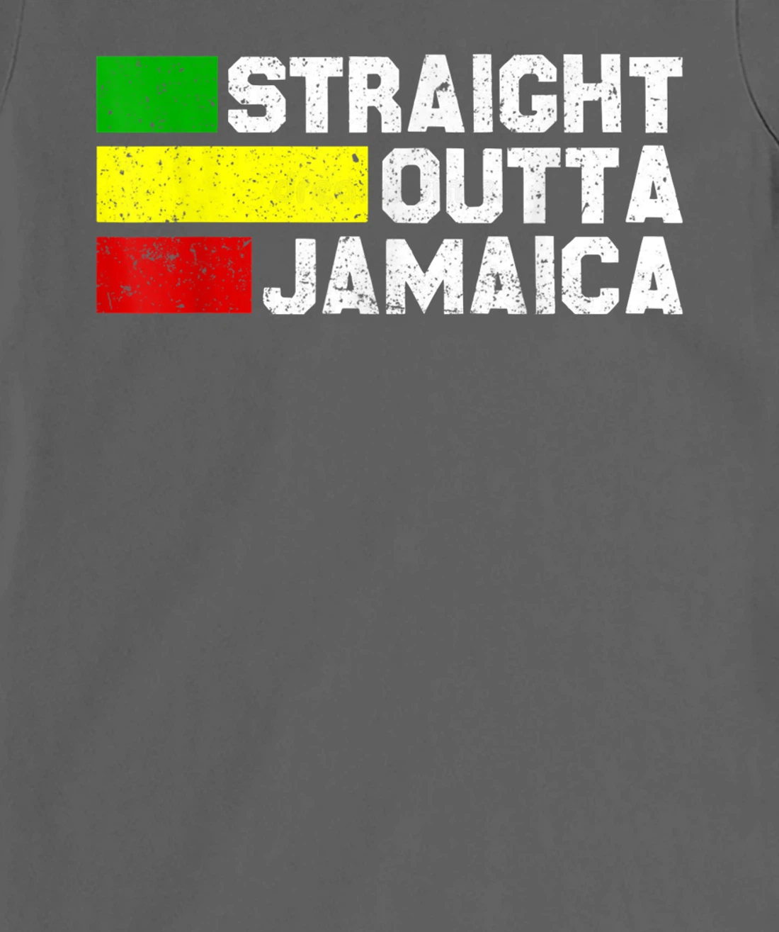 Straight Outta Jamaica Jamaican Vacation Reggae Jamaica Flag T-Shirt, Women T-Shirt