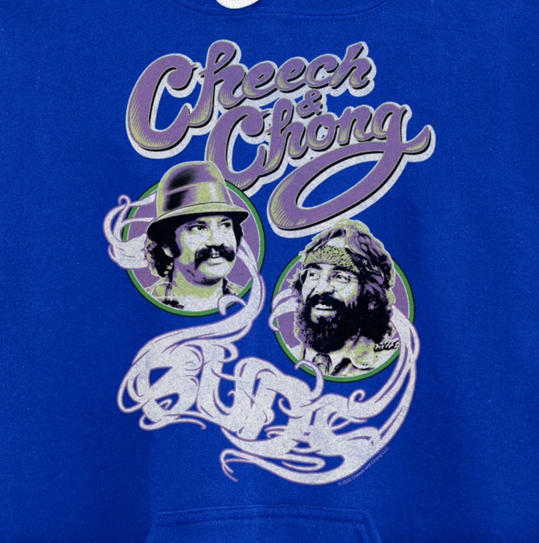 Cheech & Chong Smoke Buds Framed Faces Pictures Pullover Hoodie