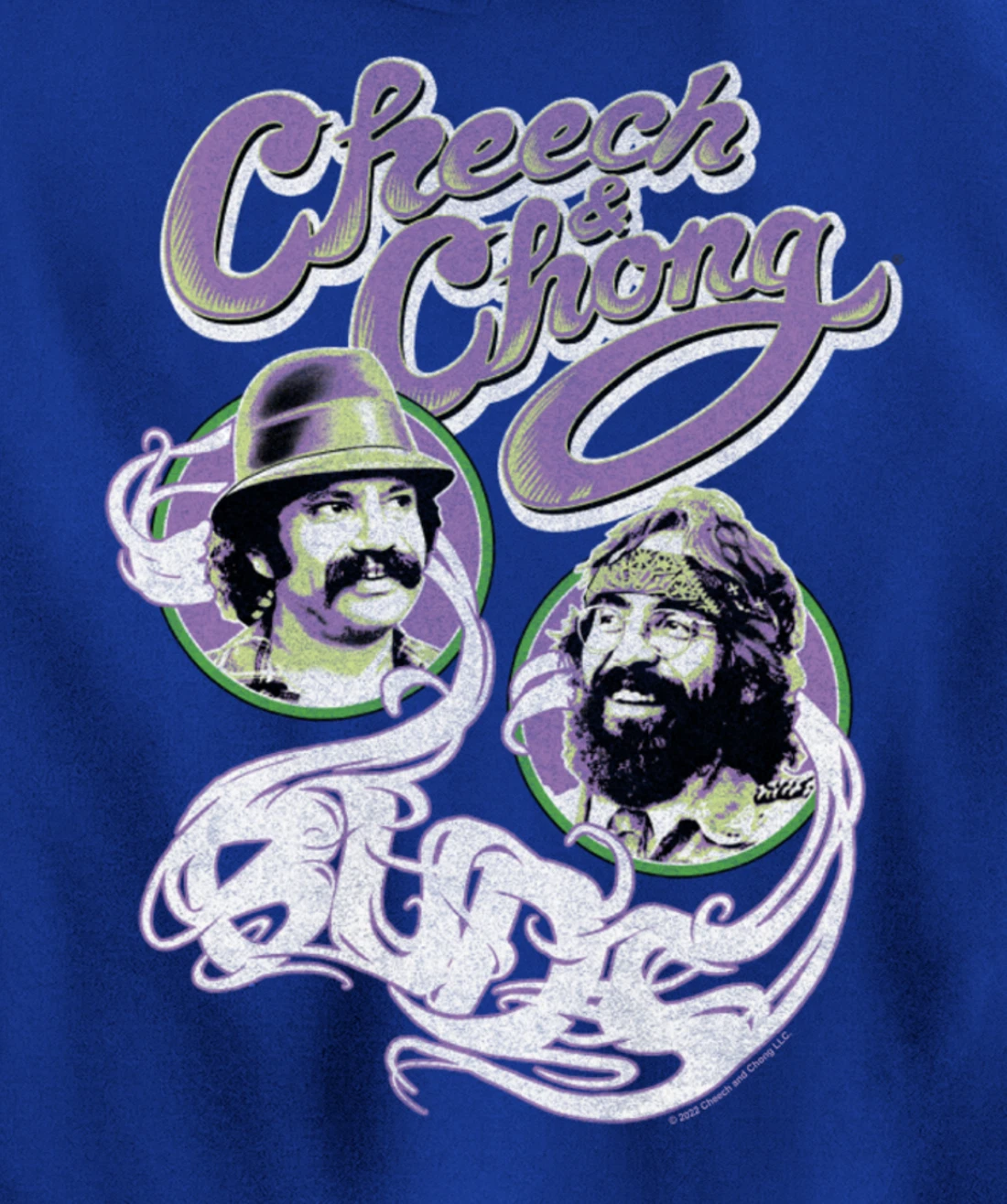 Cheech & Chong Smoke Buds Framed Faces Pictures Pullover Hoodie