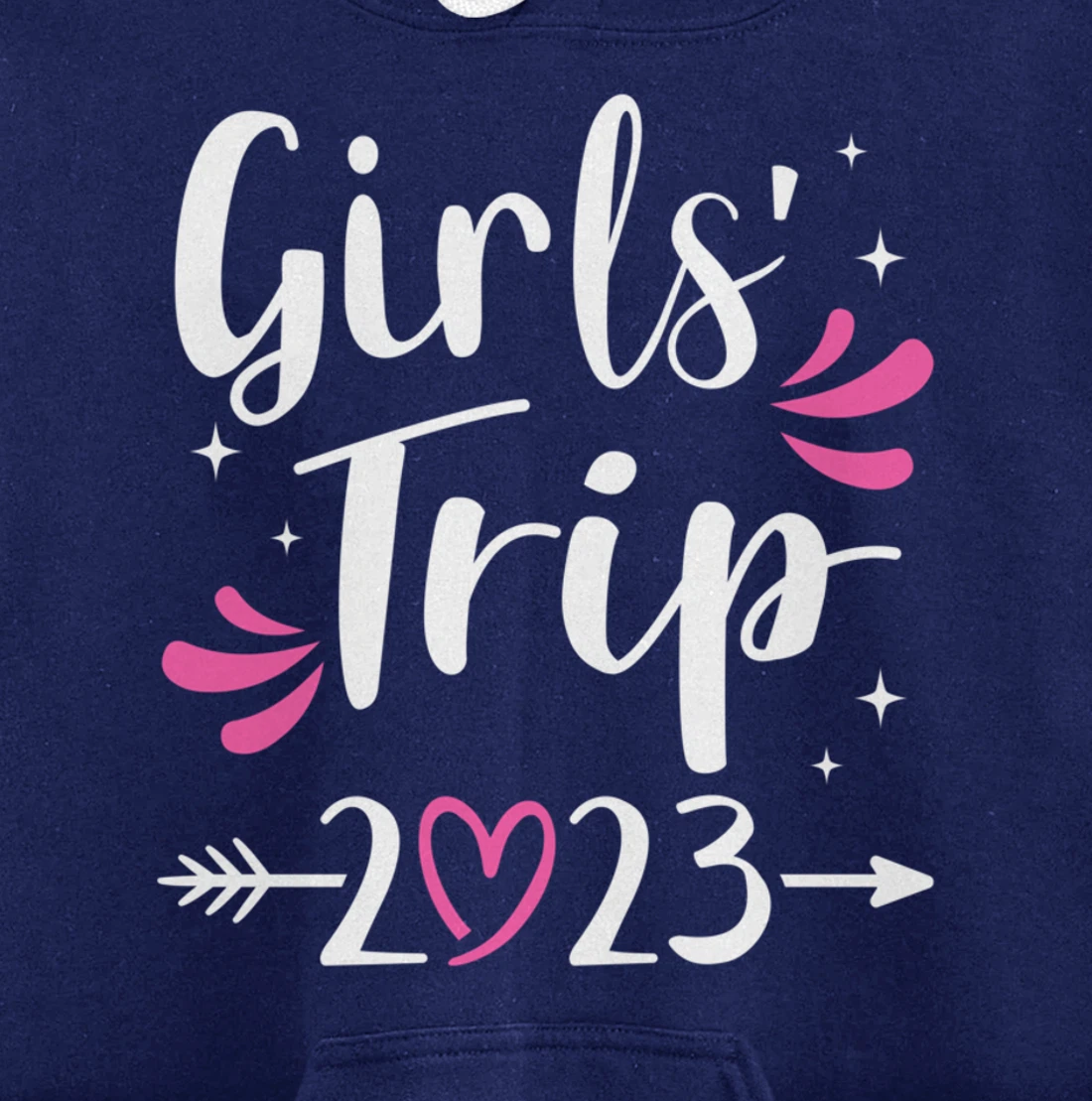 Girls trip 2023 weekend with heart Pullover Hoodie