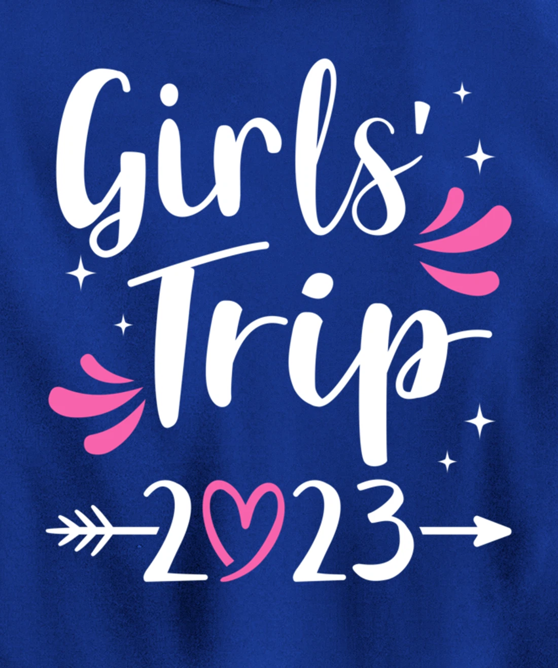 Girls trip 2023 weekend with heart Pullover Hoodie