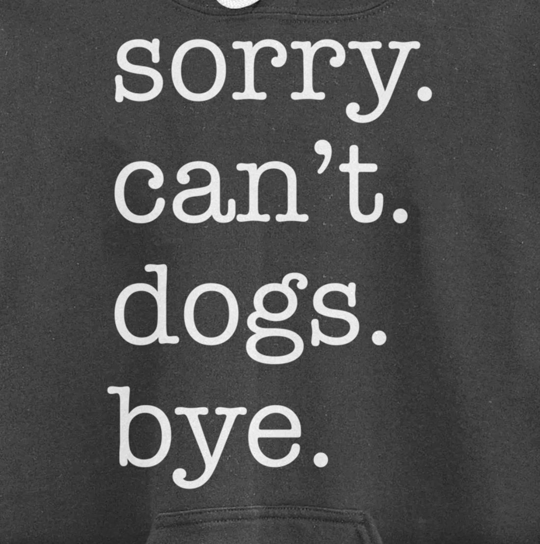 Sorry Can't Dogs Bye Funny Dog Lover Excuse Saying Slogan Pullover Hoodie