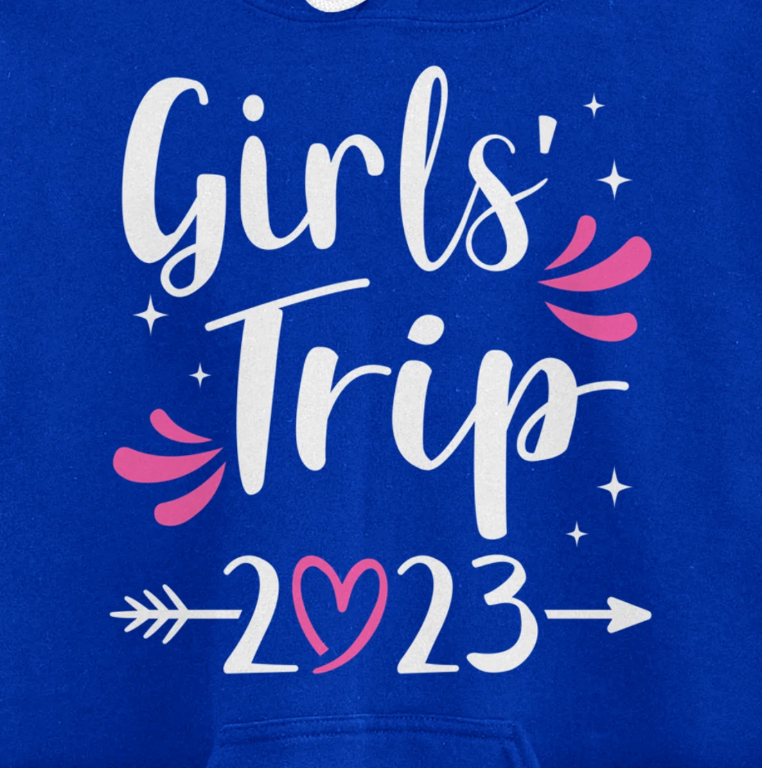 Girls trip 2023 weekend with heart Pullover Hoodie