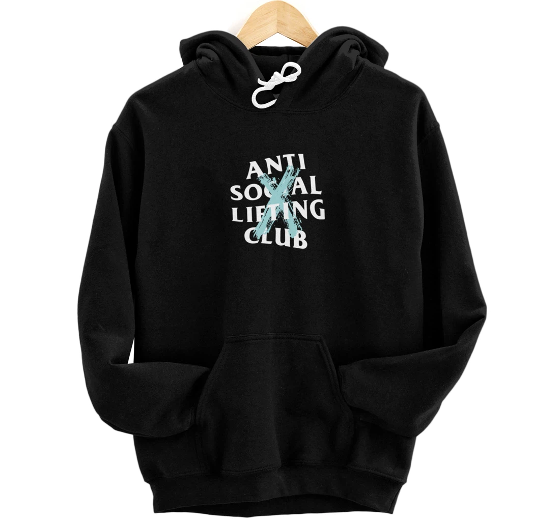 Canceled Aqua Blue (Front + Back) Pullover Hoodie