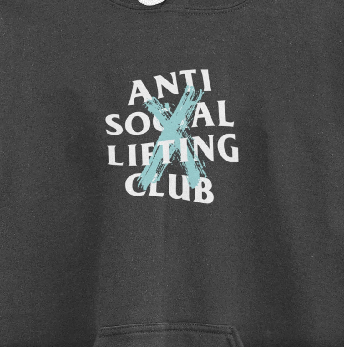 Canceled Aqua Blue (Front + Back) Pullover Hoodie