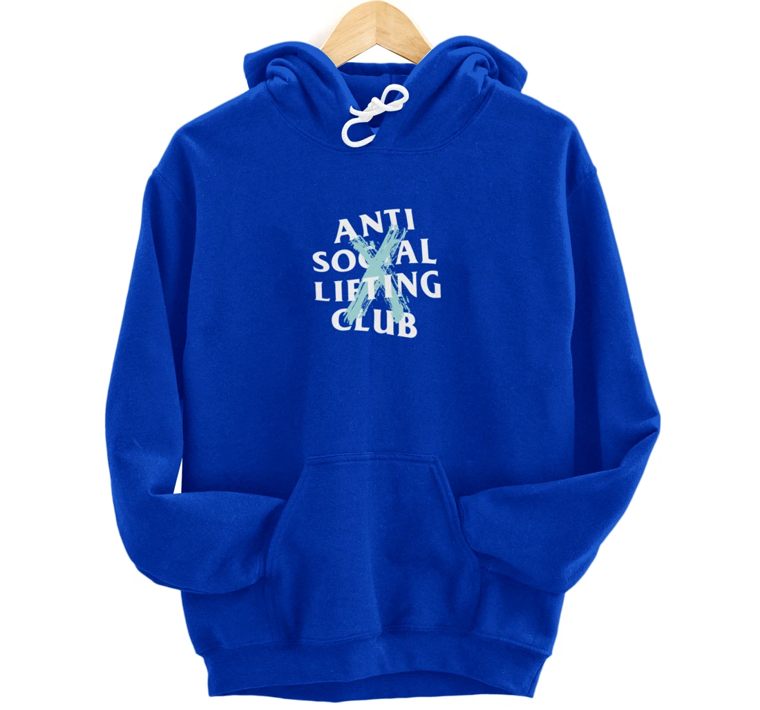 Canceled Aqua Blue (Front + Back) Pullover Hoodie