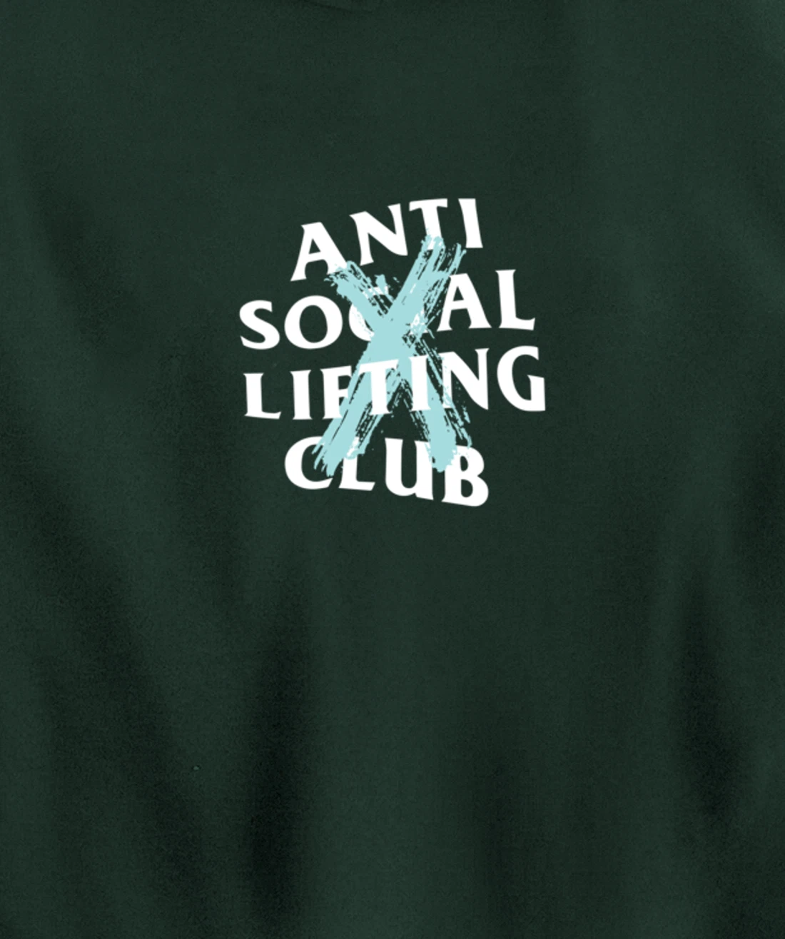 Canceled Aqua Blue (Front + Back) Pullover Hoodie