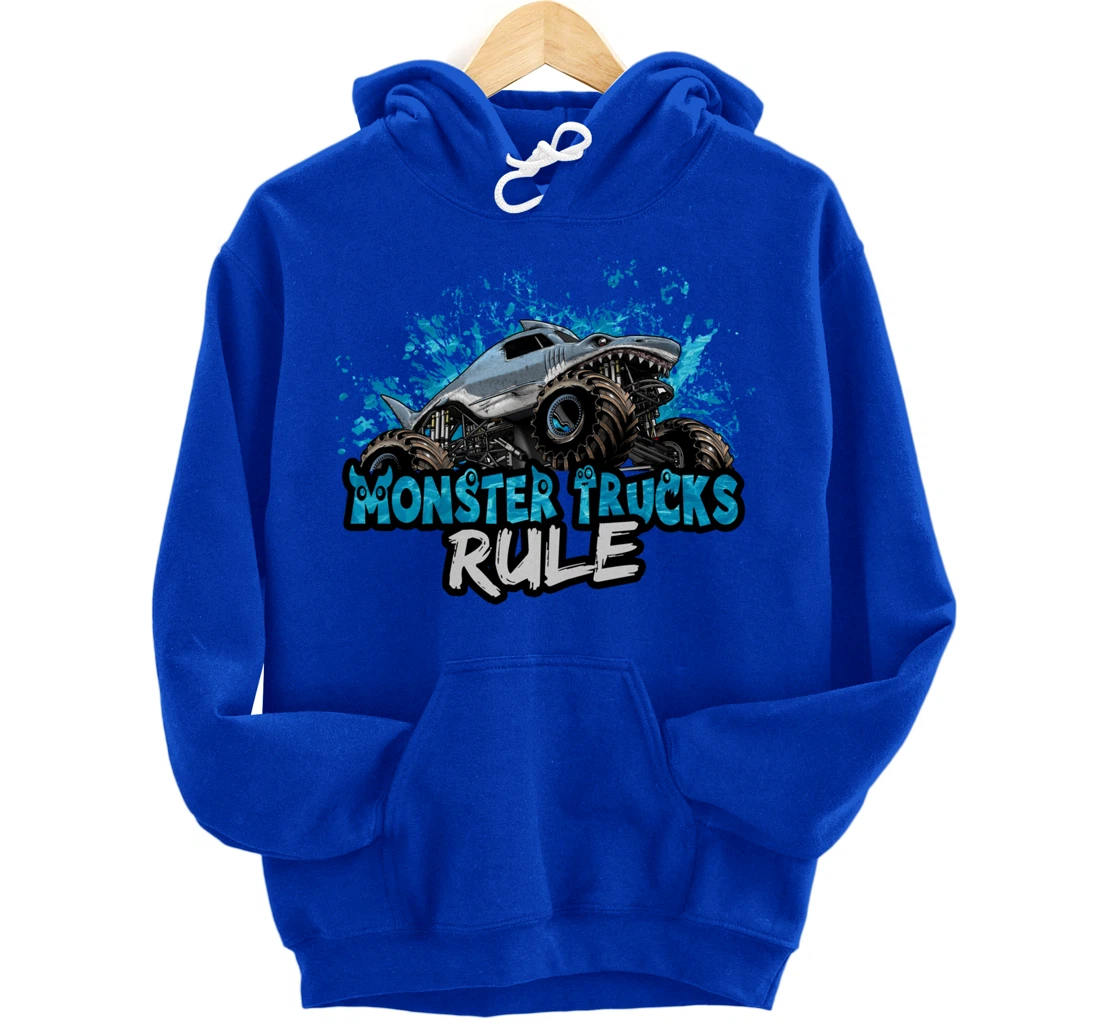 Monster Trucks Rule Pullover Hoodie