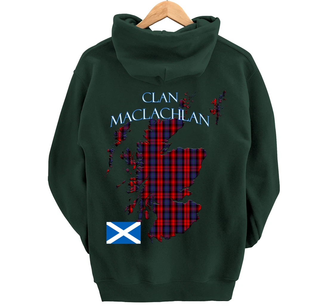 MacLachlan Scottish Clan Tartan Scotland Pullover Hoodie