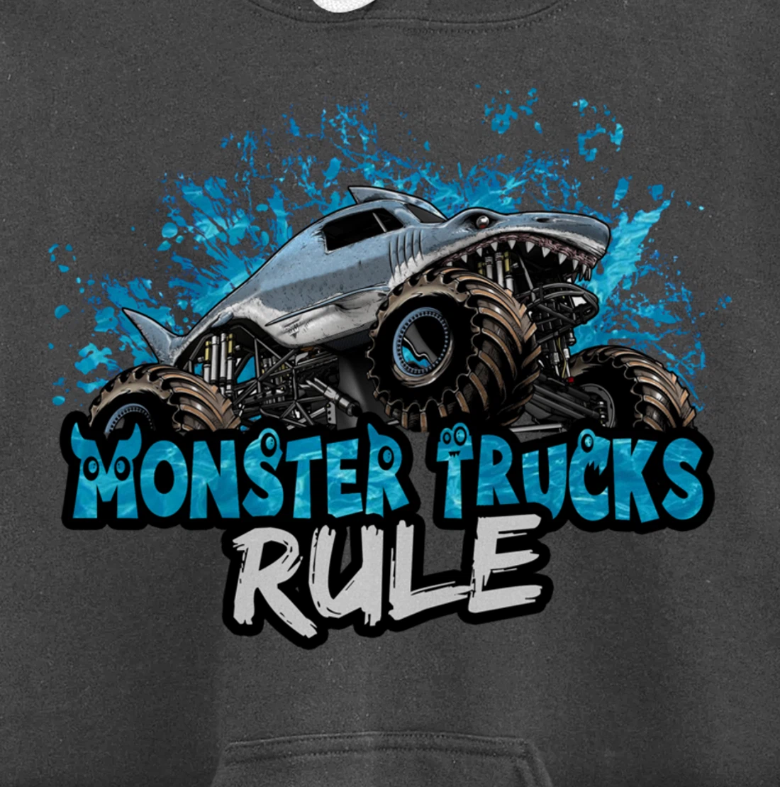 Monster Trucks Rule Pullover Hoodie