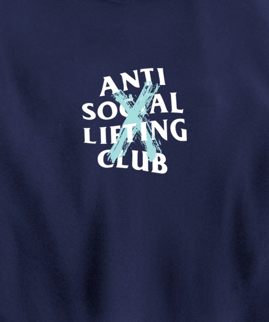 Canceled Aqua Blue (Front + Back) Pullover Hoodie