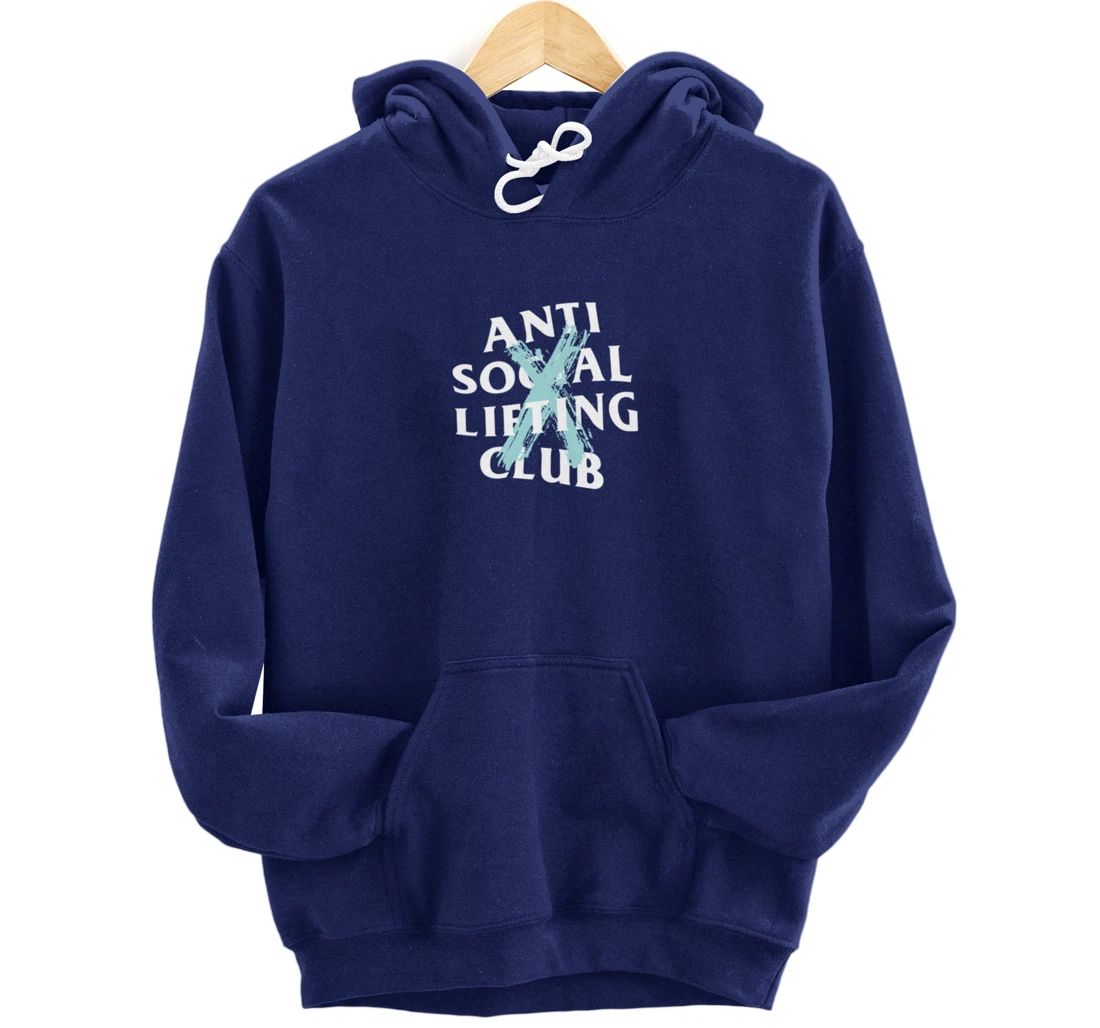 Canceled Aqua Blue (Front + Back) Pullover Hoodie