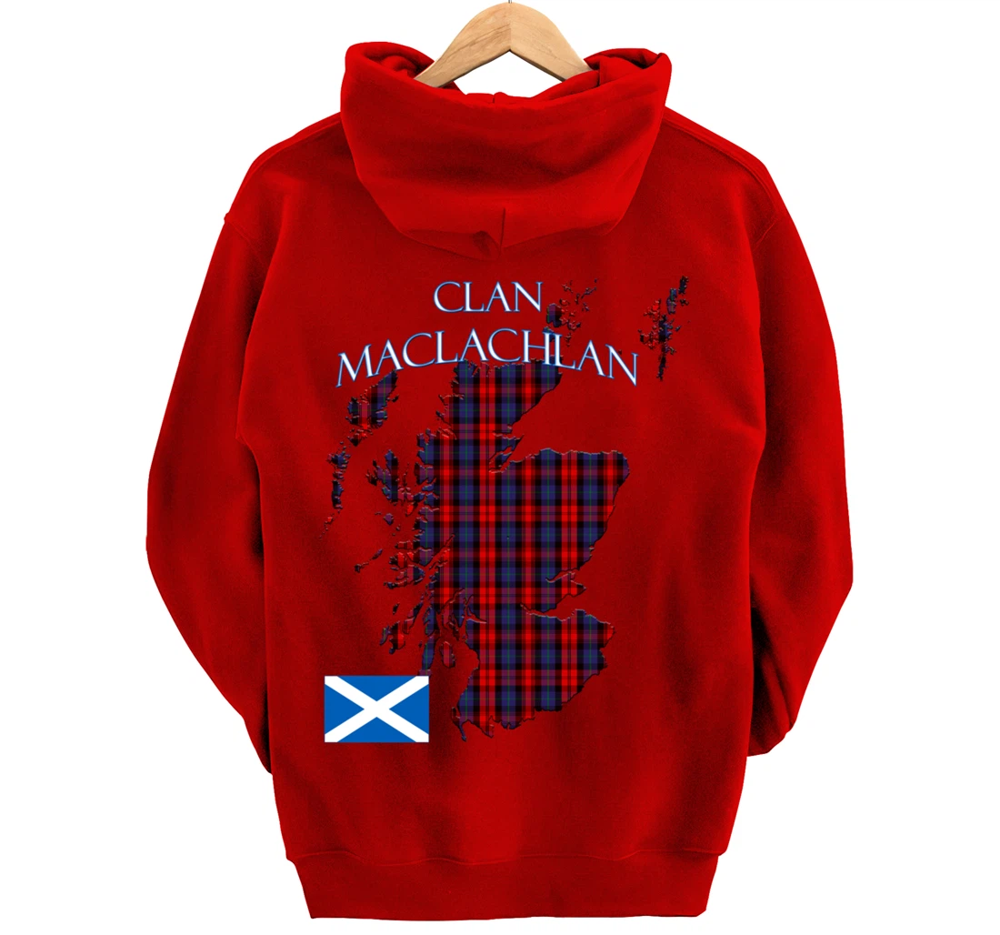 MacLachlan Scottish Clan Tartan Scotland Pullover Hoodie