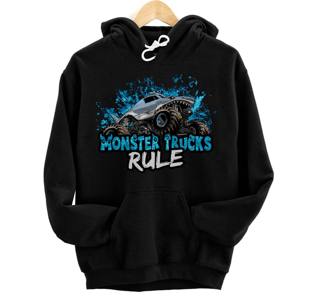 Monster Trucks Rule Pullover Hoodie