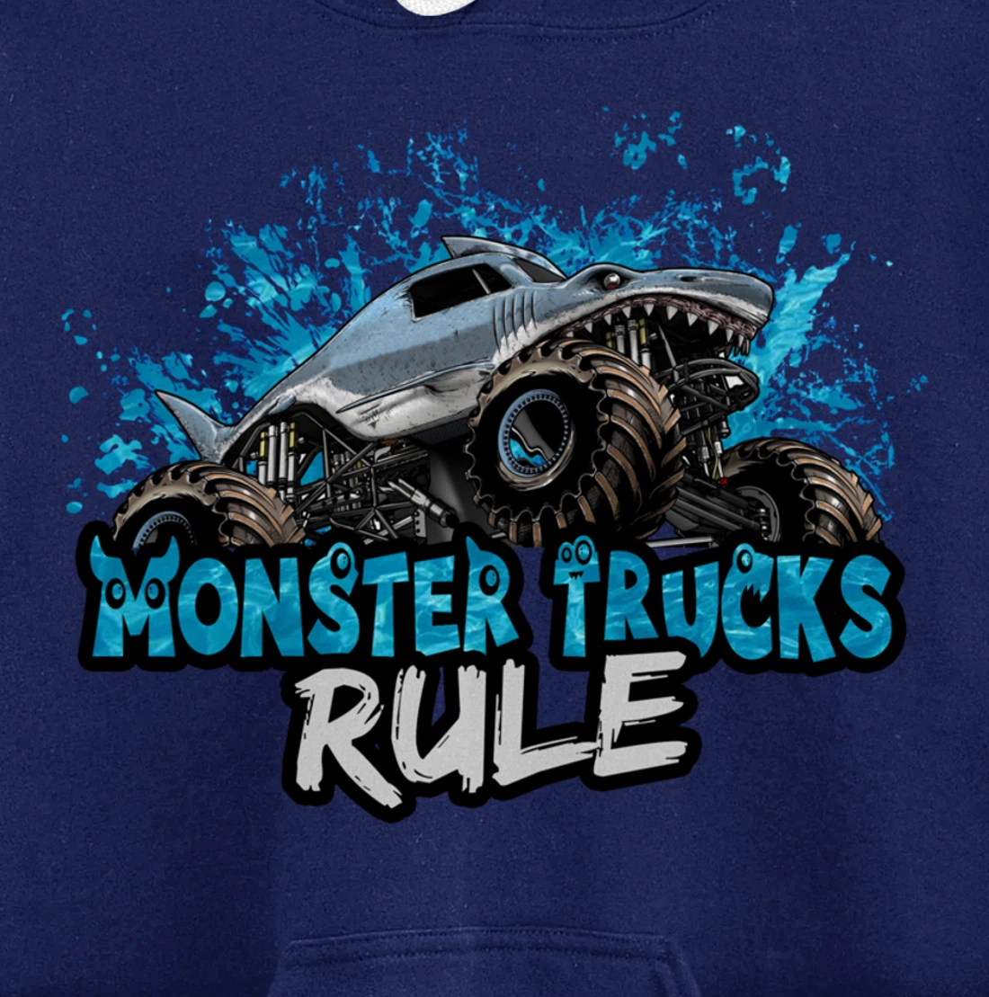 Monster Trucks Rule Pullover Hoodie