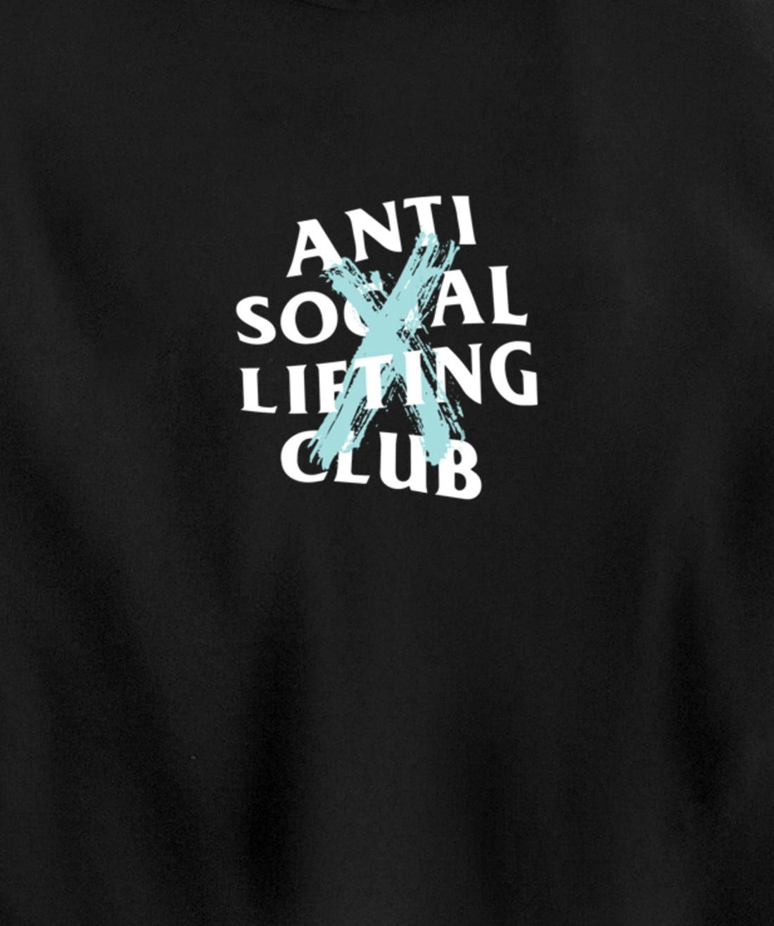 Canceled Aqua Blue (Front + Back) Pullover Hoodie