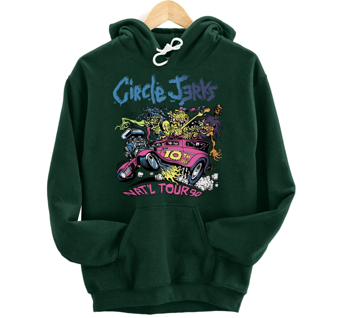 Circle Jerks 91 Tour illustration Pullover Hoodie