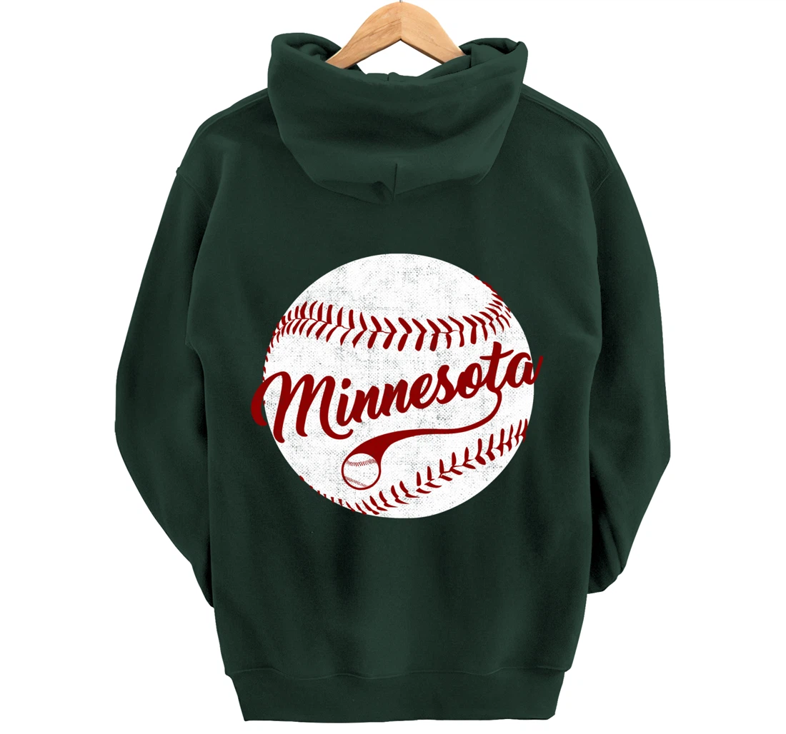 Baseball Minnesota Team Love Baseball National Pastime Men Pullover Hoodie