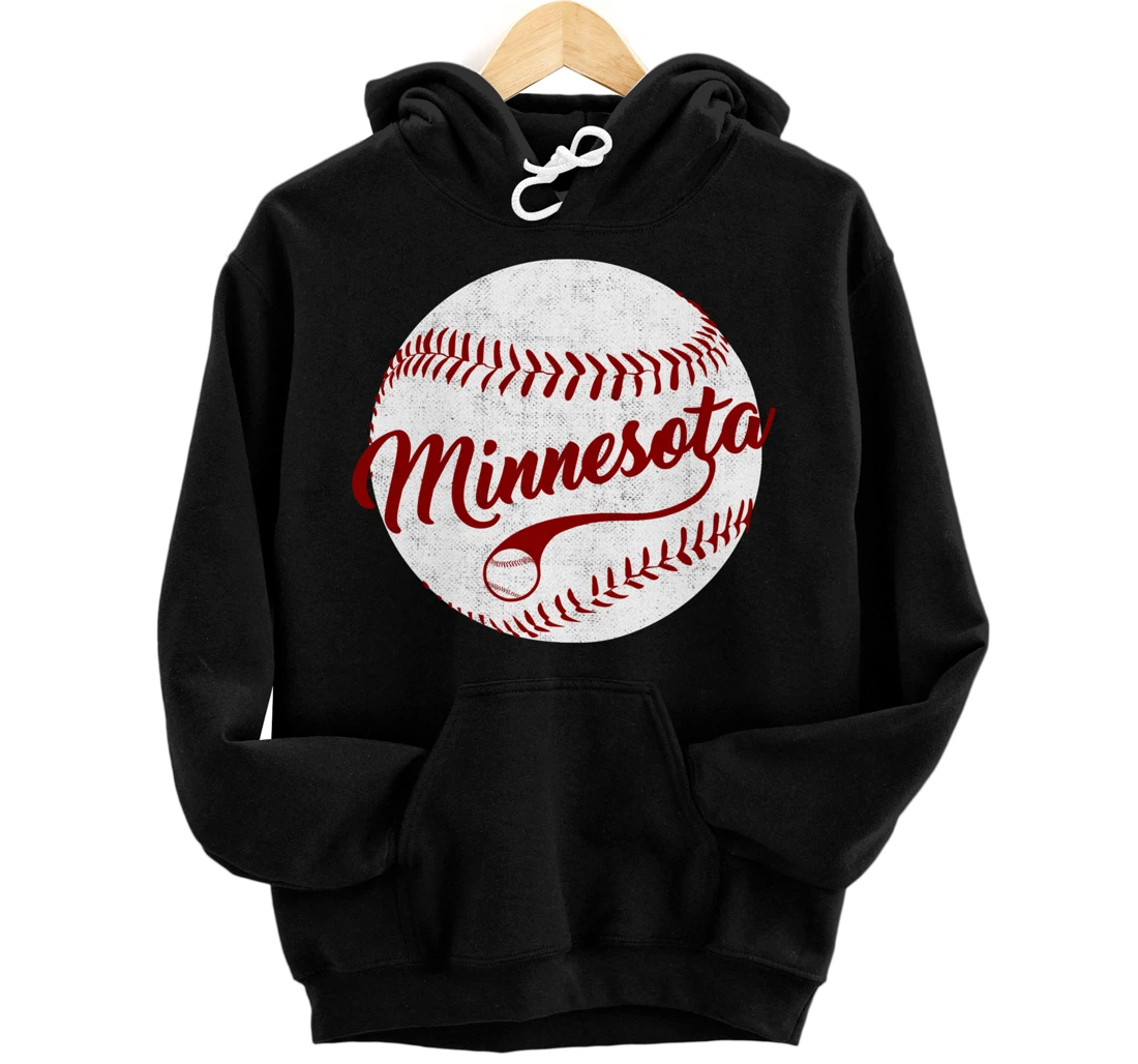 Baseball Minnesota Team Love Baseball National Pastime Men Pullover Hoodie