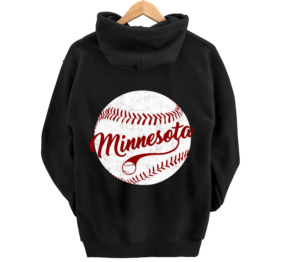 Baseball Minnesota Team Love Baseball National Pastime Men Pullover Hoodie
