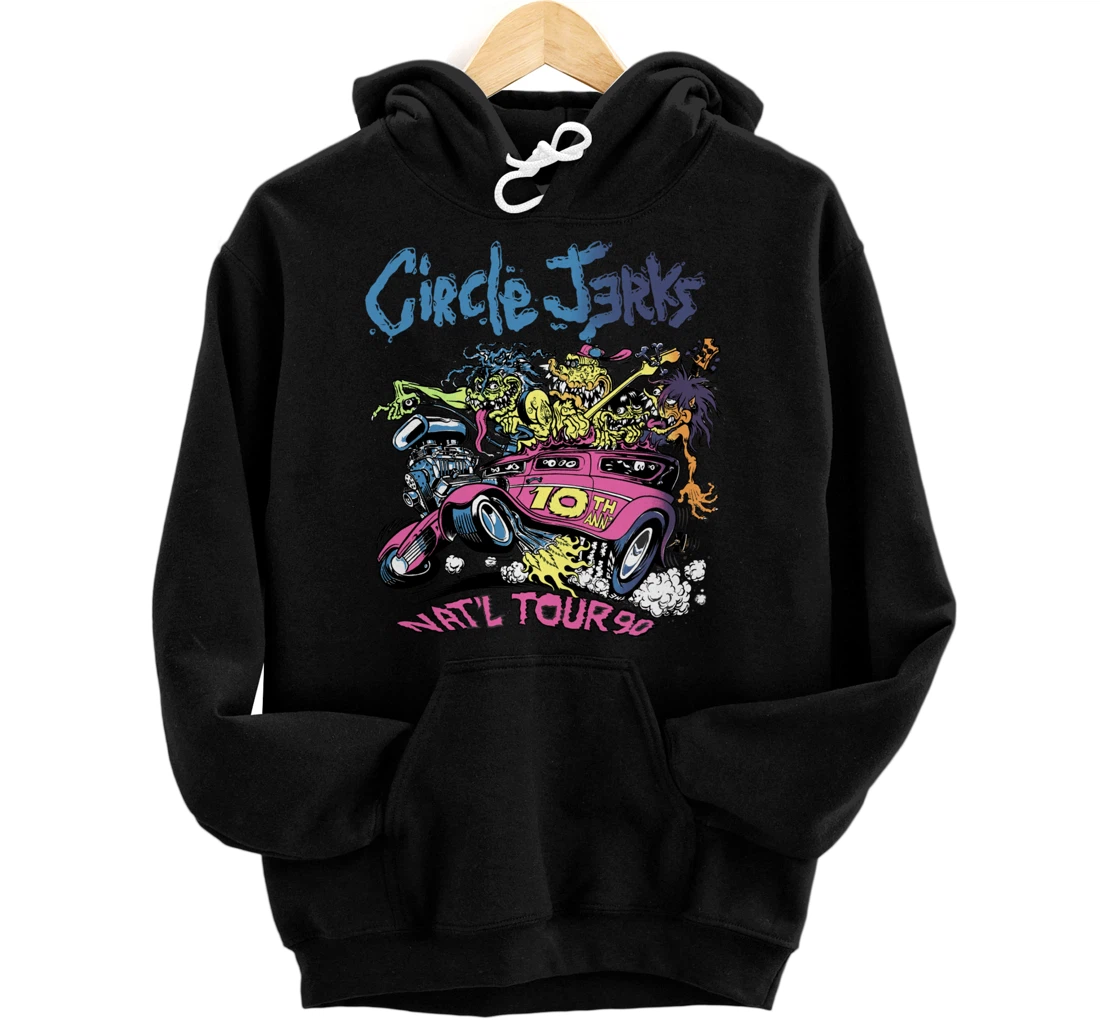 Circle Jerks 91 Tour illustration Pullover Hoodie